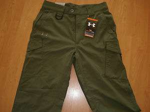 Under Armour Mens All Season Gear Olive Pants, 100% Polyester, MSRP $ 