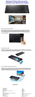   Smart TV Bluetooth Keyboard VG KBD1000 (Black) 2012 TV Model  