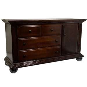 Simmons Furniture Valencia Combo Dresser   Black Cherry