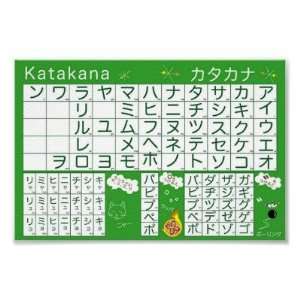  Japanese Alphabet (Katakana) Poster