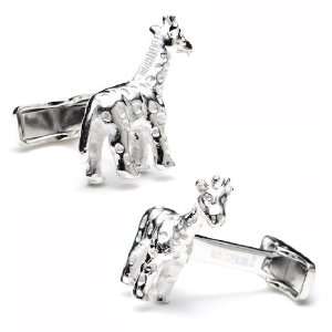  Giraffe Sterling Silver Cufflinks 