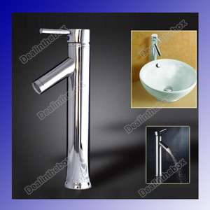 Modern Chrome Bathroom Tall 12 Faucet Vessel Sink Lavatory Basin 