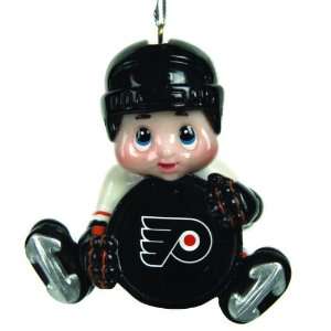 NHL Philadelphia Flyers Little Guy Hockey Player Christmas Ornaments 