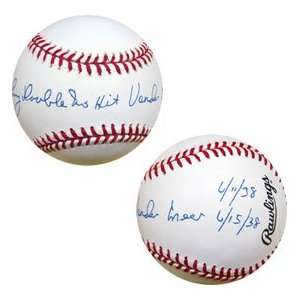 Johnny Vandermeer Autographed Baseball 