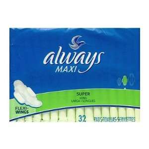  Always Maxi Super Long with Wings, 32 ct Health 