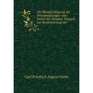    Versuch zur Beantwortung der . Carl Friedrich August Grebe Books