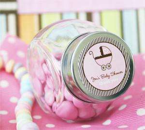 50   Personalized Candy Jars  Baby Shower Favors  
