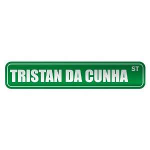   TRISTAN DA CUNHA ST  STREET SIGN COUNTRY