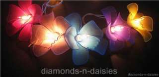 COLOURFUL ORCHID FLOWER LED STRING FAIRY LIGHTS   Home/Party/Patio 