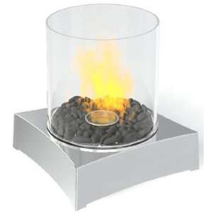  Red Volcano   Stainless Steel Base (Glass/Stainless Steel 