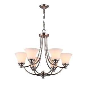    DVI DVP0826SN OP 6 Light Valletta Chandelier