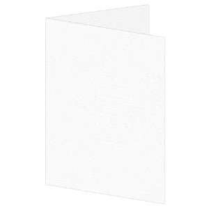 80lb A7 Invitation Folder   5 1/8 x 7   Linen Arctic White (50 Pack)