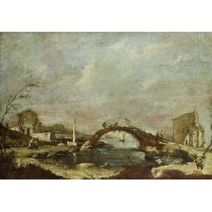   Lazzaro Guardi   32 x 22 inches   Capriccio Landscape