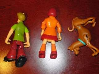 Scooby Doo Shaggy Velma The Mystery Machine Figures Toy LOT of 4 Dog 