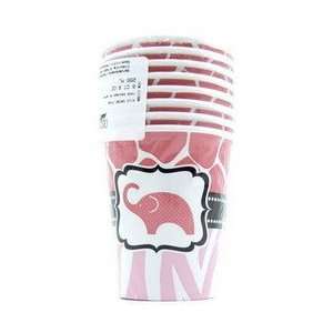  Party Supplies cup 9 oz wild safari pink 8ct Toys & Games