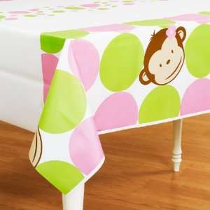  Pink Mod Monkey Plastic Tablecover Toys & Games