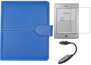   Leather Case Cover for  Kindle Touch+Screen Guard+Light  
