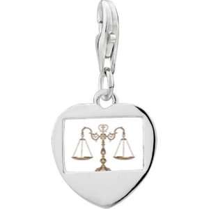  Pugster 925 Sterling Silver Law Scales Photo Heart Frame 