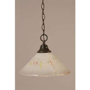  9.5 One Light Downlight Pendant with Frosted Crystal 