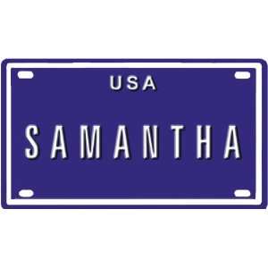 SAMANTHA USA BIKE LICENSE PLATE. OVER 400 NAMES AVAILABLE. TYPE IN 