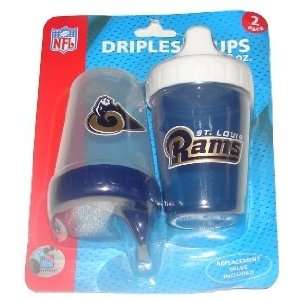  St. Louis Rams Two Infant Sippy Dripless Cups (9 oz 