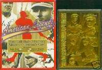 AMERICAN LEGENDS BASEBALL HALL OF FAMERS GOLD CARD  