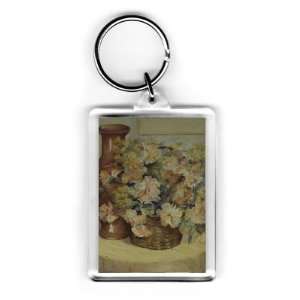  Flowers in a Basket by Karen Armitage   Acrylic Keyring 