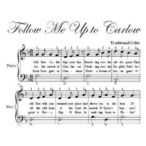   Me up to Carlow Big Note Piano Sheet Music Traditional Celtic Books