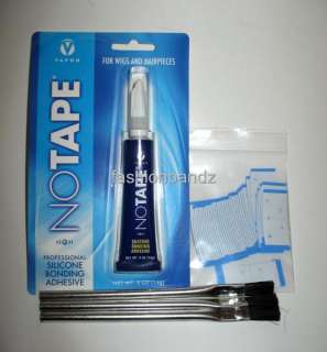Vapon No Tape Glue Extenda Bond Kit 3 Brushes Lace Wig  