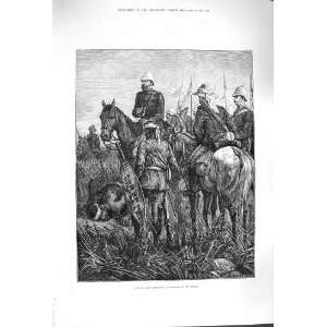   1879 ZULU GUIDE LISTENING FOR SOUNDS OF ENEMY WAR ARMY