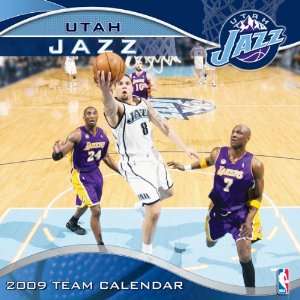  Utah Jazz 2009 12 x 12 Team Wall Calendar Sports 