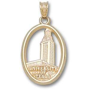   University of Texas Oval Bell Tower Pendant (14kt)