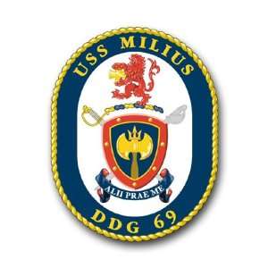  US Navy Ship USS Milius DDG 69 Decal Sticker 3.8 