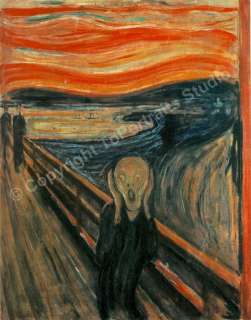 Edvard Munch   The Scream Reproduction Canvas Painting  