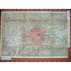  MAP BRITAIN LONDON ENGLAND GREENWICH DARTFORD RICHMOND 