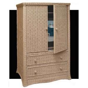  Roma Wicker Pocket door TV Armoire Furniture & Decor