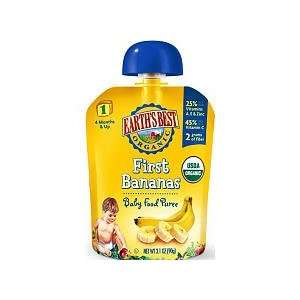 Earths Best 1st Foods Organic Puree Baby Food   First Bananas   3.1 