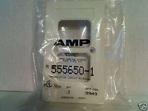 AMP 555650 1 Open Cabling Systems Face Plate Kit, White  