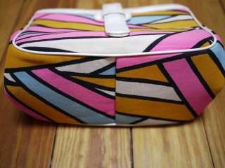 Vtg 60s Colorful Geometric Hippy Purse Bag Meyers USA  
