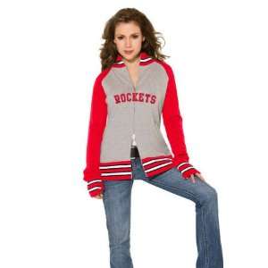 Houston Rockets Womens Varsity Full Zip Raglan Jacket   by Alyssa 