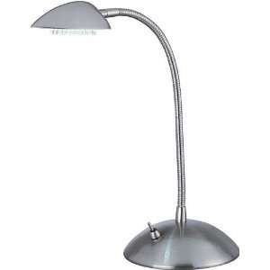  Modern Sleek Polished Steel Gooseneck LED Desk Lamp