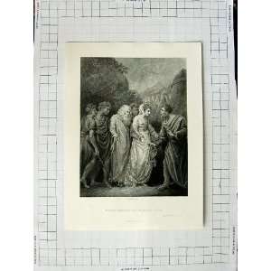    Scene Moses Meeting His Wife Sons Artaud Print