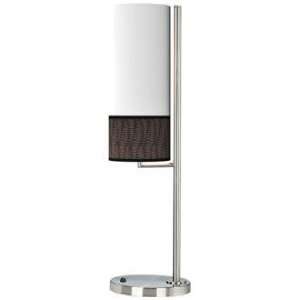   Garcia Fancy Fern Taupe Banner Giclee Table Lamp