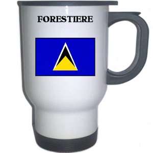  Saint Lucia   FORESTIERE White Stainless Steel Mug 