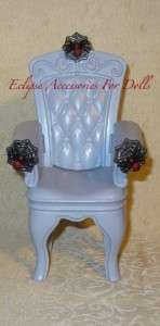 Gothic Halloween Spider Chair For Barbie Witch  