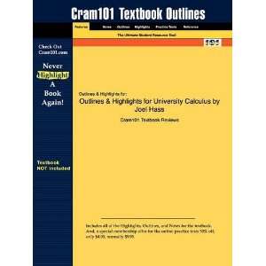  Studyguide for University Calculus by Joel Hass, ISBN 