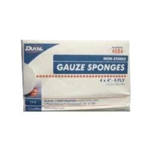  Dukal 4122 Premium White 12 Ply 4 x 4 Gauze Sponges, Non 