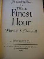 Their Finest Hour, Winston Churchill, 1st Ed?  