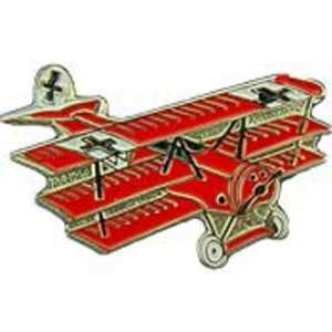  Fokker Tri Plane Pin Red 1 1/2 Arts, Crafts & Sewing