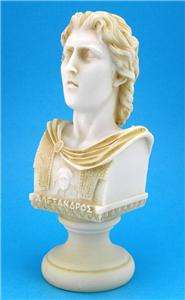 Alexander Great Bust Greek Marble Statue Antique  